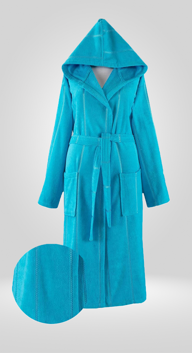 amazon cotton dressing gown Ladies Slenderella Waffle Button Dressing Gown HC4327 Blue Small at Amazon Women's Clothing store