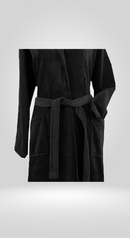 Fleece 100% Turkish Cotton Bath Robe, Unisex Bathrobe with Front Pockets