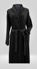 Fleece 100% Turkish Cotton Bath Robe, Unisex Bathrobe with Front Pockets